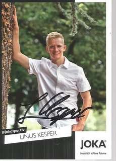 Linus Kesper Joka Karte Biathlet aktuelle Kolektion handsigniert