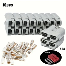 50A Power Connector Set - Heavy-Duty for Battery & Electrical Connections