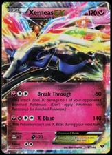 Carta Pokemon Xerneas EX 97/146 Holo EX rara XY molto giocata