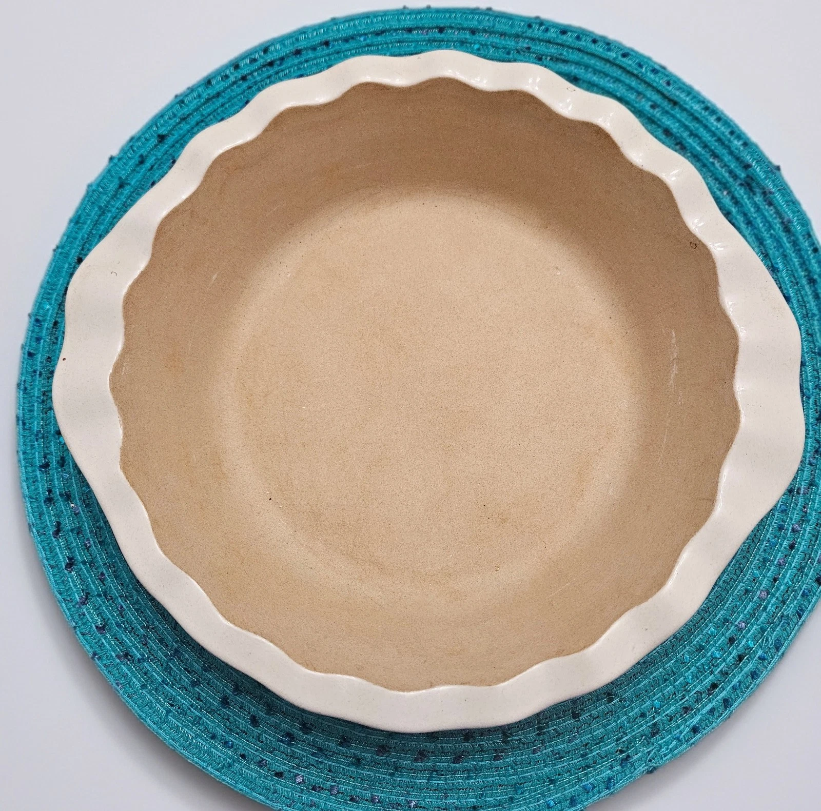 Pampered Chef New Traditions Stoneware Scalloped Deep Dish Pie Plate
Opens in a new window or tab