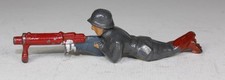 American Metal Co. Dimestore Toy Soldiers German Machine Gunner Barclay Manoil