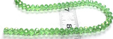 16" Strand Czech 72 Pale Emerald Green Faceted Rondelles Glass Beads 8x6mm