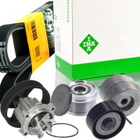 Contitech 6PK1318 Keilrippenriemen-Satz + Freilauf Wapu FüR Fiat Opel
