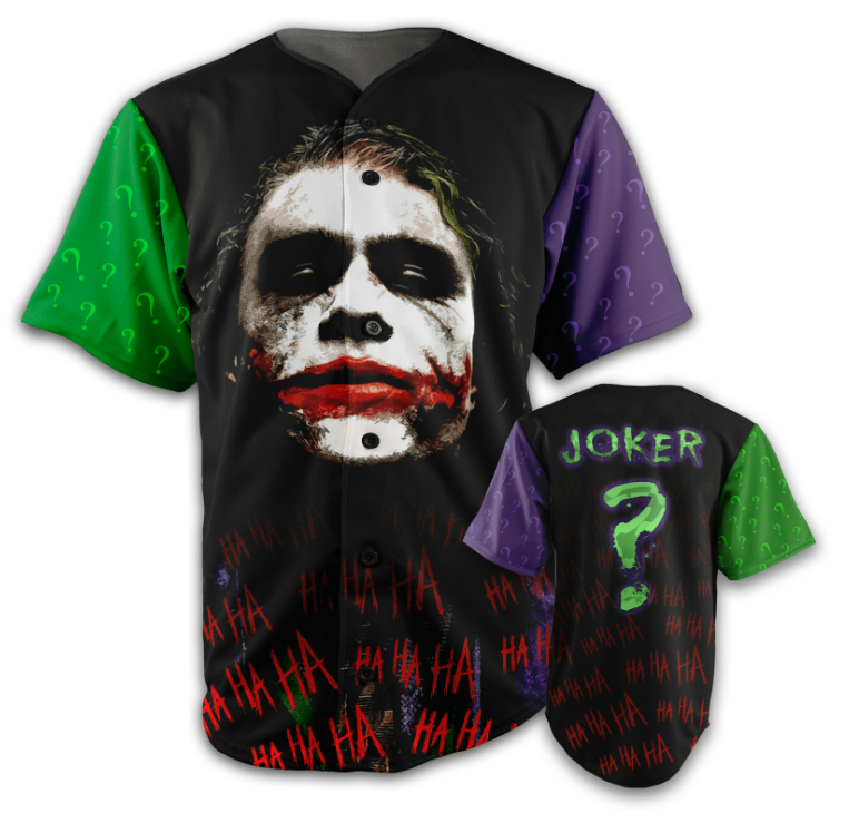 Cute Printed Joker Baseball Jersey - New Design & Style  