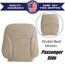 Fits Honda Accord 2013-2017 Passenger Top Seat Cover Tan Pocket Back Version Fits Honda Accord 2013-2017 Passenger Top Seat Cover Tan Pocket Back Version