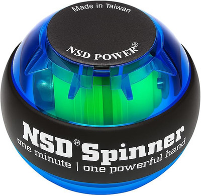 NSD Essential Crystal Spinner Gyro Ball | Grip Strengthener for Forearms, Wrist 