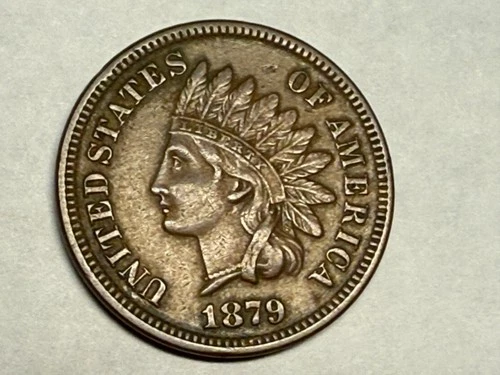 1879 INDIAN HEAD U.S. Cent. Nice chocolate brown XF. #q1
