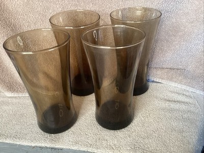 Linden Mocha Anchor Hocking set of 4 17 0z tumblers/glasses