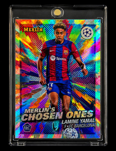 LAMINE YAMAL COLOR BLAST ROOKIE COMIC REFRACTOR SP Insert Prizm 2023 Chrome ROTY