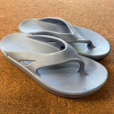 OOFOS OOriginal Recovery Sandals Slate Blue Mens 9 Womens 11 EU 42 Flip Flops A-