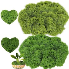 3.5oz Fake Green Moss for Potted Plants Artificial Moss for Crafts Decor