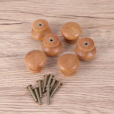  30 PCS Pull Handle Kitchen Knobs Möbelschubladengriff Türknöpfe Aus Holz