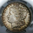 1890-O__MS 64__Morgan Silver Dollar__Unique Tone__NGC, Unc Coin, 1$