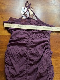 Agent Provocateur Dark Purple Erene Swim Cover up Mini dress Sz 4 - NWT