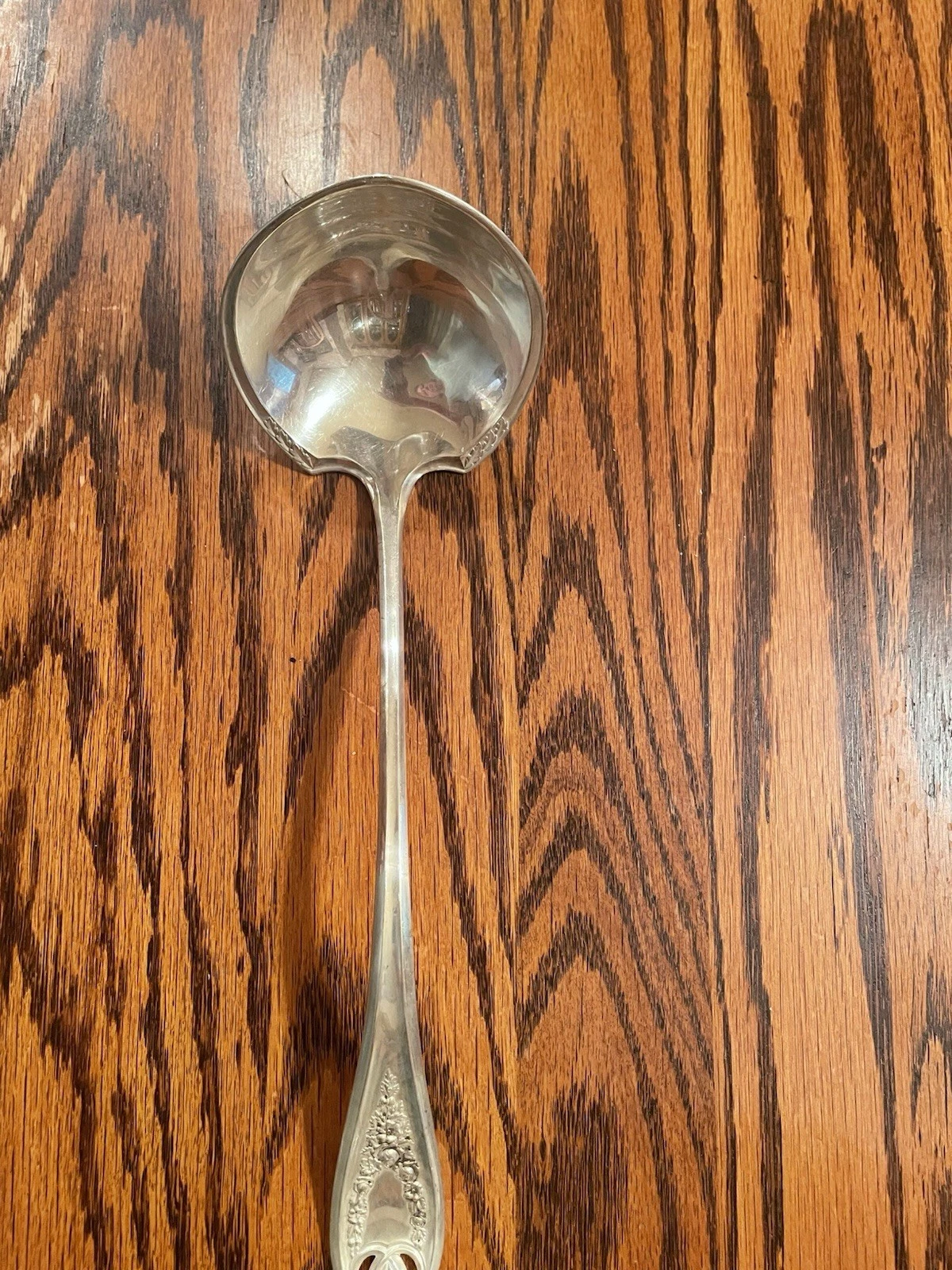 Vintage 1847 Roger’s Bros Soup Ladle 'Roses Pattern XS Triple Silver Plate