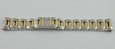 RAYMOND WEIL SAXO STAHL/GOLD ARMBAND 20MM BRACELET VINTAGE RAR