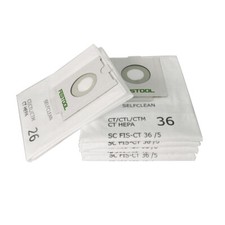 FESTOOL 496187 & 496186 aspirapolvere sacco in tessuto per aspirapolvere CT26/36