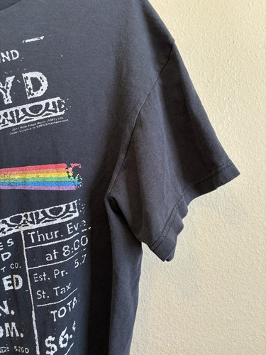 Pink Floyd Dark Side Of The Moon Ticket T Shirt 2011 Y2K Distressed Large - Picture 3 of 4