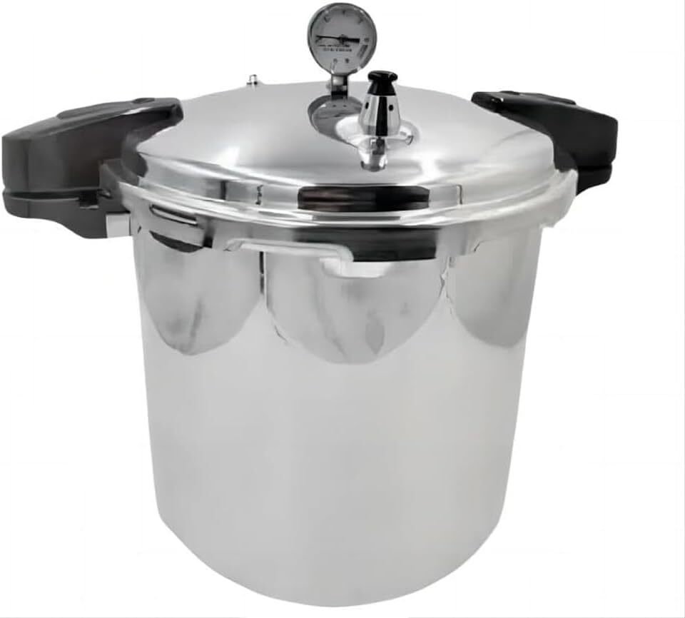 Aluminum Pressure Cooker 23Quart Induction Compatible Aluminum
