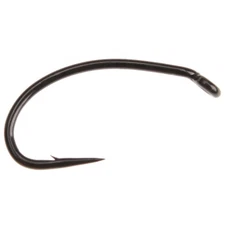 AHREX FW540 HOOK - Fly Tying Curved Nymph Scud Shrimp Hooks Black - 24 Pack NEW!