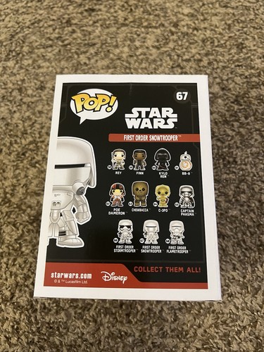 Funko Pop! Vinilo: Star Wars - Snowtrooper (primer pedido) #67 - Imagen 2 de 6