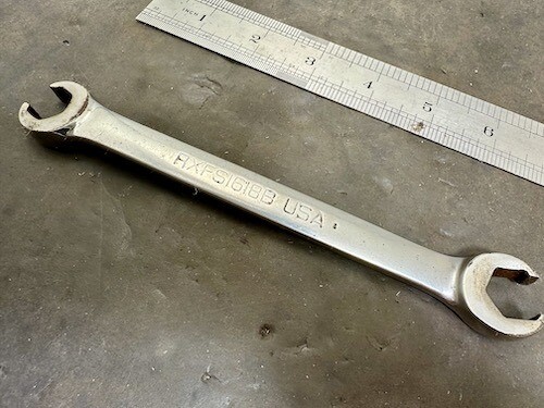 SNAP-ON RXFS1618B 1/2 X 9/16 FLARE NUT WRENCH Line Wrench - Picture 3 of 6