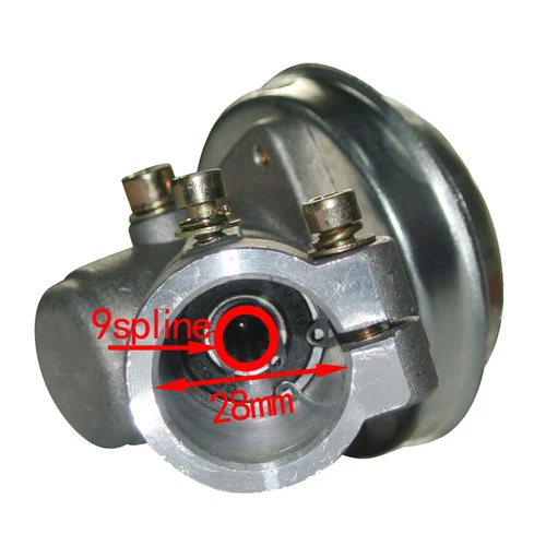 Caja de cambios Cabezal de engranajes 9 dientes Spline 28MM para cortadora de césped recortadora repuestos - Imagen 3 de 3