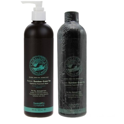 2 Tweak'd By Nature Dhatelo Bamboo Green Tea Hydrating Treatment Balm 12 oz each