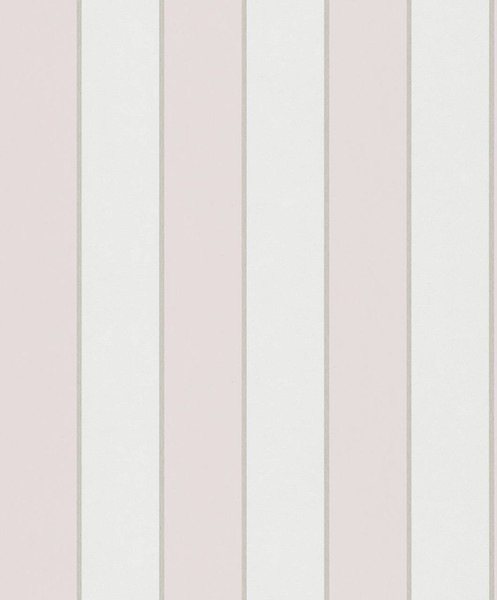 Novamur Vliestapete Ivy 82305 Streifen Struktur Weiß Rosa Gold (2,67€/1Qm)-image