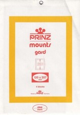 Prinz Black Stamp Mounts 120x207 For Ameripex Presidential Souvenir Sheets Scott