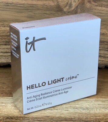 IT Hello Light Creme Anti-Aging Luminizer Radiance 0.23 oz  New In Box
