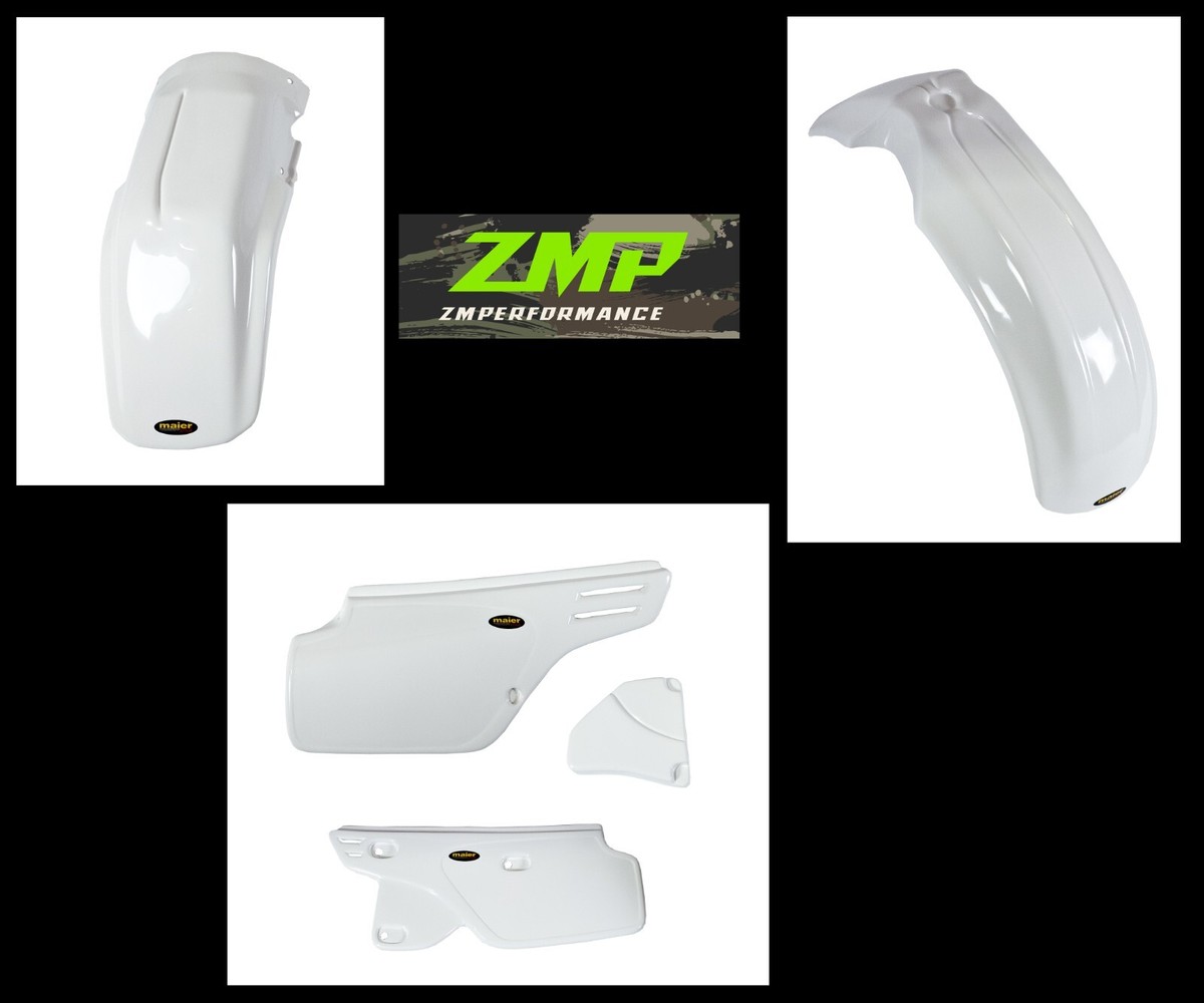 NEW HONDA 86 -95 XR 250R WHITE PLASTIC FRONT AND REAR FENDERS AND