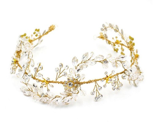 Copricapo Da Sposa In Cristallo. Accessorio Per Capelli Da Sposa. Vite - Foto 4