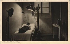 Old postcard postcard Rothenburg sanatorium wildlife bath, under irradiation GERMANY (1077034)