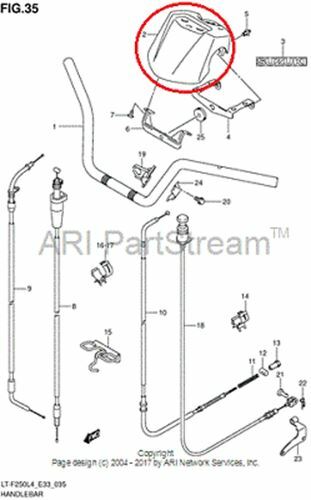 Suzuki Réservoir Carburant Coussin Ozark 250 Vinson 500 LT-Z250 LT-Z400 - Foto 9