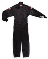 RaceQuip 1959995 Black Single Layer SFI 3.2A/1 Racing Driving Suit Youth Large