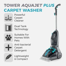 Carpet Washer - Tower T548002 TCW5 AQUAJETPLUS - Blue and Grey