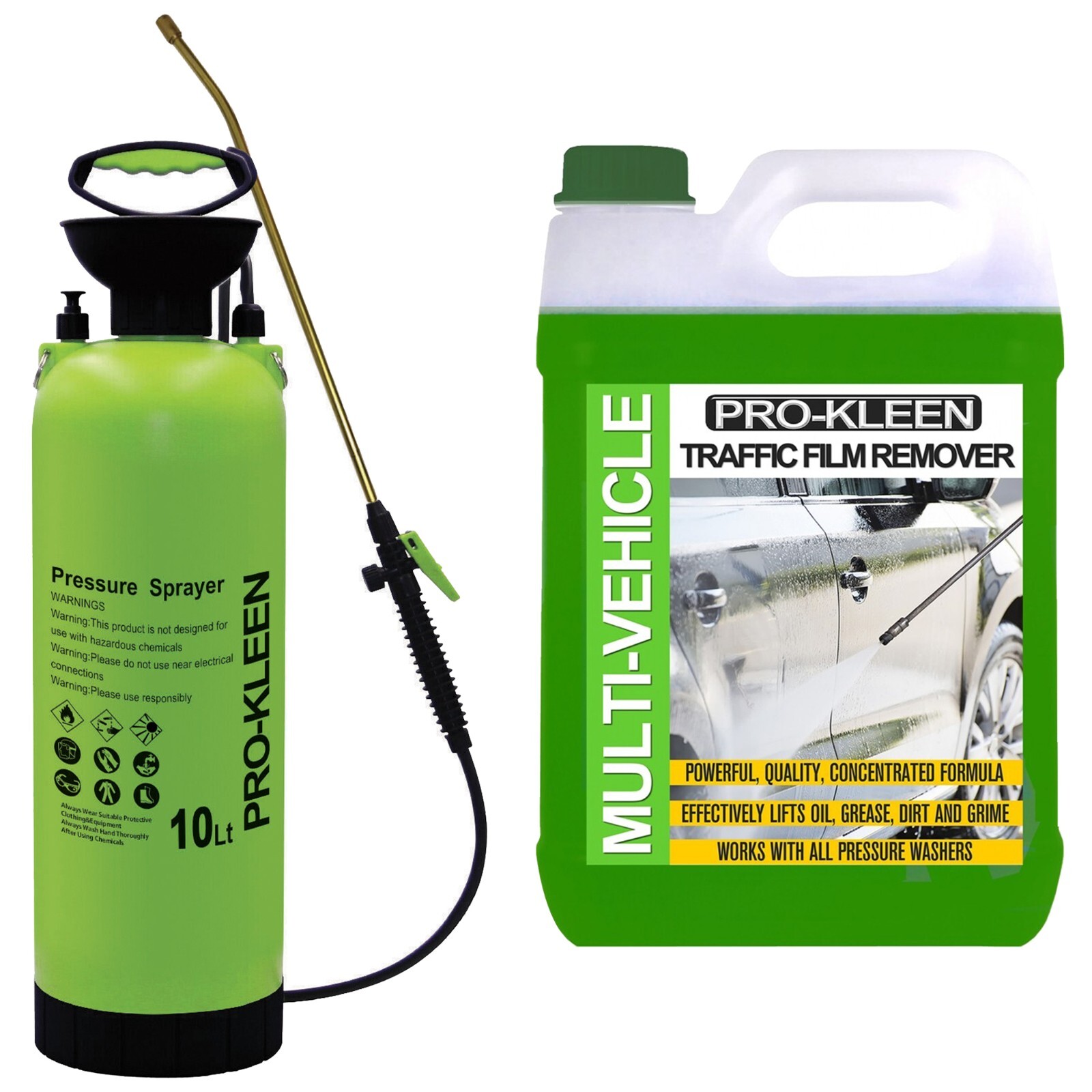 ProKleen TFR Car Vehicle Chassis Traffic Film Remover Cleaner & 10L Pump Sprayer
