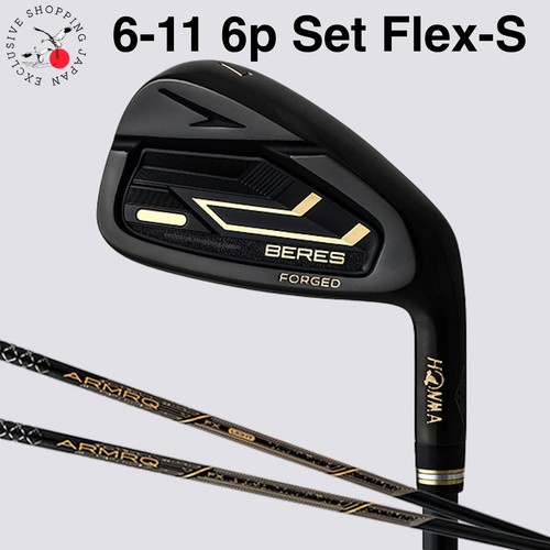 HONMA Beres 09 Black Iron 6-11 6p Set ARMRQ FX Black Flex S Japan Exclusive 2024