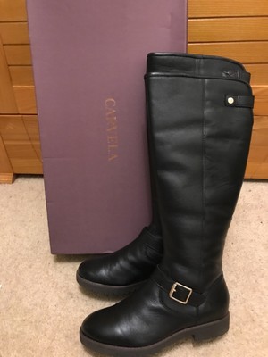Carvela Samba Black Leather Boots, Size 