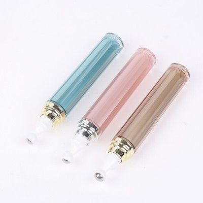 20ml Capacity Round Shape Acrylic Material Eye Cream Roll On Bottle With Pump