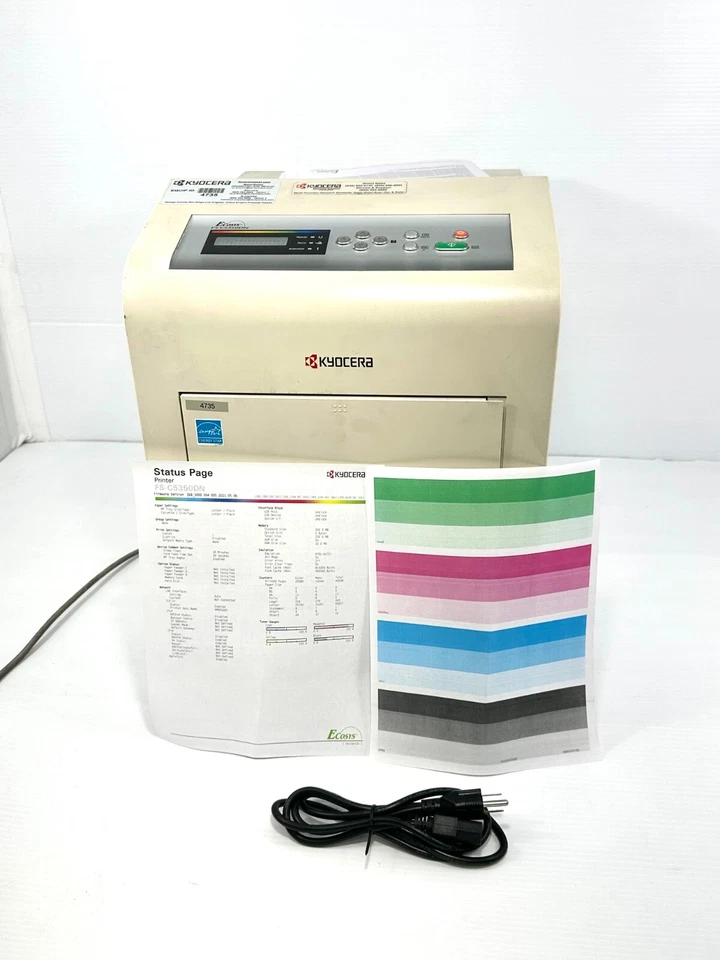 Kyocera FS-C5350DN Laser Network Color Printer with TONER & Pg: 40K TESTED Video - Image 4 of 4