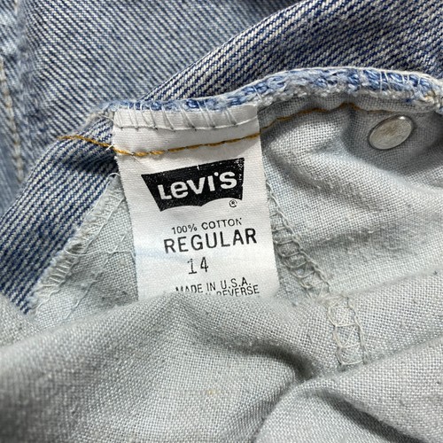 Vintage Levis Jeans Boy 26x26 Black 550 Relaxed Fit Tapered Orange Tab 14 Reg - Picture 7 of 12