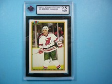 1990/91 BOWMAN TIFFANY NHL HOCKEY CARD #85 BRENDAN SHANAHAN KSA 9.5 NGM 90/91