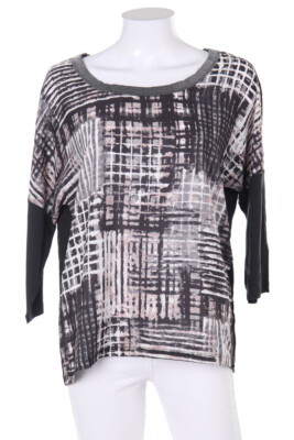 CARTOON Blouse Print XXL grey shades