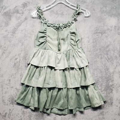 CIDER Clothing Mini Dress Womens Size Small Green Tie Dye Ruffle Layer Dress | eBay CIDER Clothing Mini Dress Womens Size Small Green Tie Dye Ruffle Layer Dress | eBay