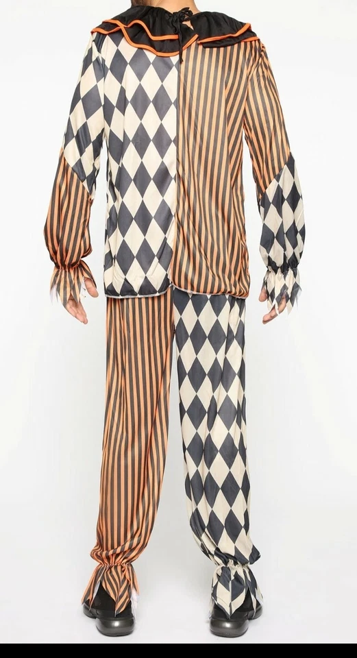 Disfraz de payaso de Halloween espeluznante circo payaso adulto miedo psicópata 2 piezas  Foto 3 de 4