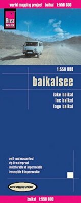 Map of Lake Baikal, Russia, by Reise Know How
