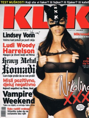 KLIK #104 2010 CROATIAN MAGAZINE cover NIKOLINA PISEK