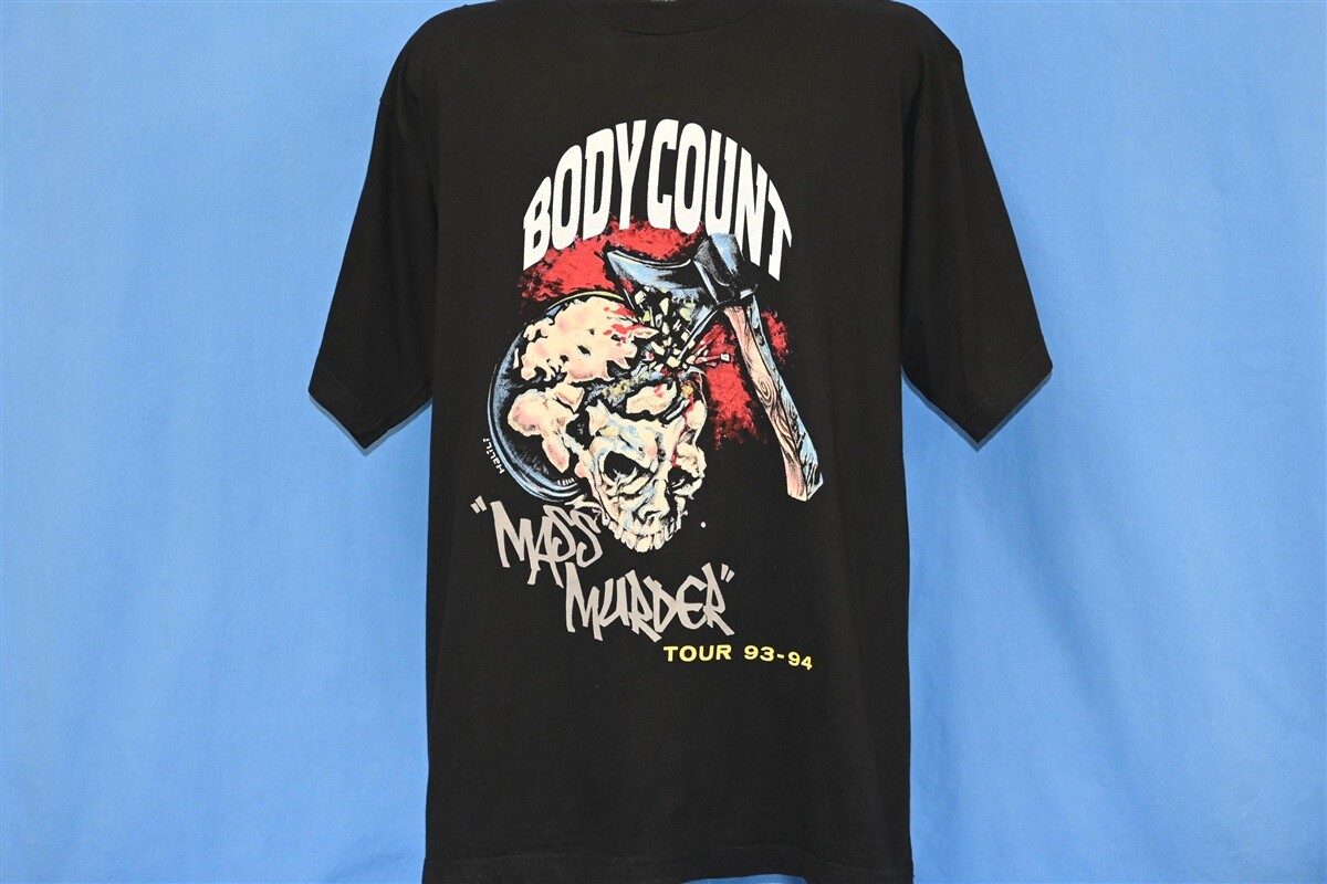 vintage 90s BODY COUNT MASS MURDER TOUR 93-94 ICE-T HEAVY METAL